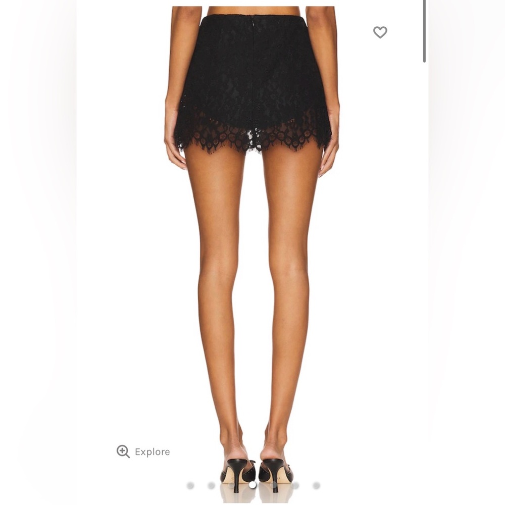 Revolve AFRM Black Lace High Waist Presley Skirt XS - Picture 4 of 8
